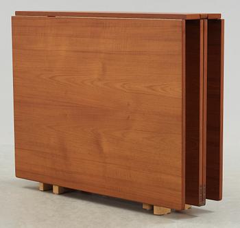 A Bruno Mathsson teak and beech gateleg table, 'Maria', Karl Mathsson, Värnamo, Sweden 1963.