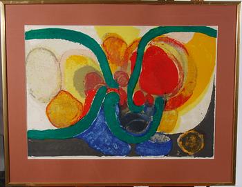 OKÄND KONSTNÄR, färglitografi, sign o dat: Bohlin - 72, 27/150.