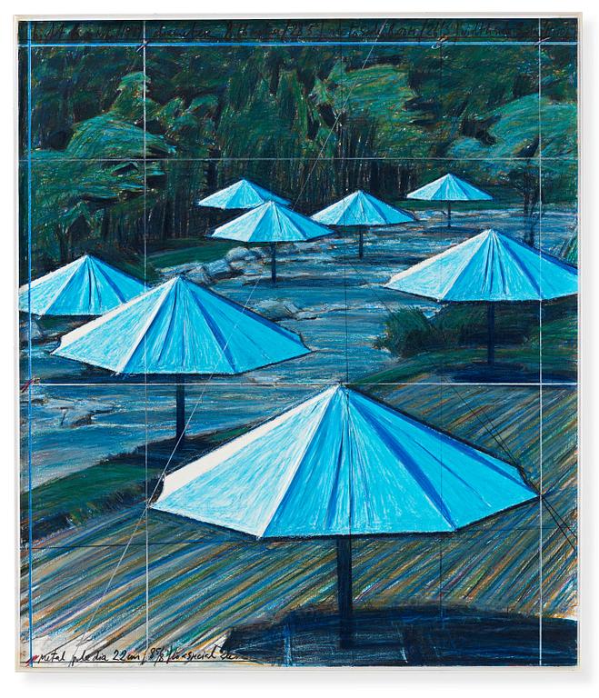 Christo & Jeanne-Claude, ”The Umbrellas (Project for Japan and Western USA)”.