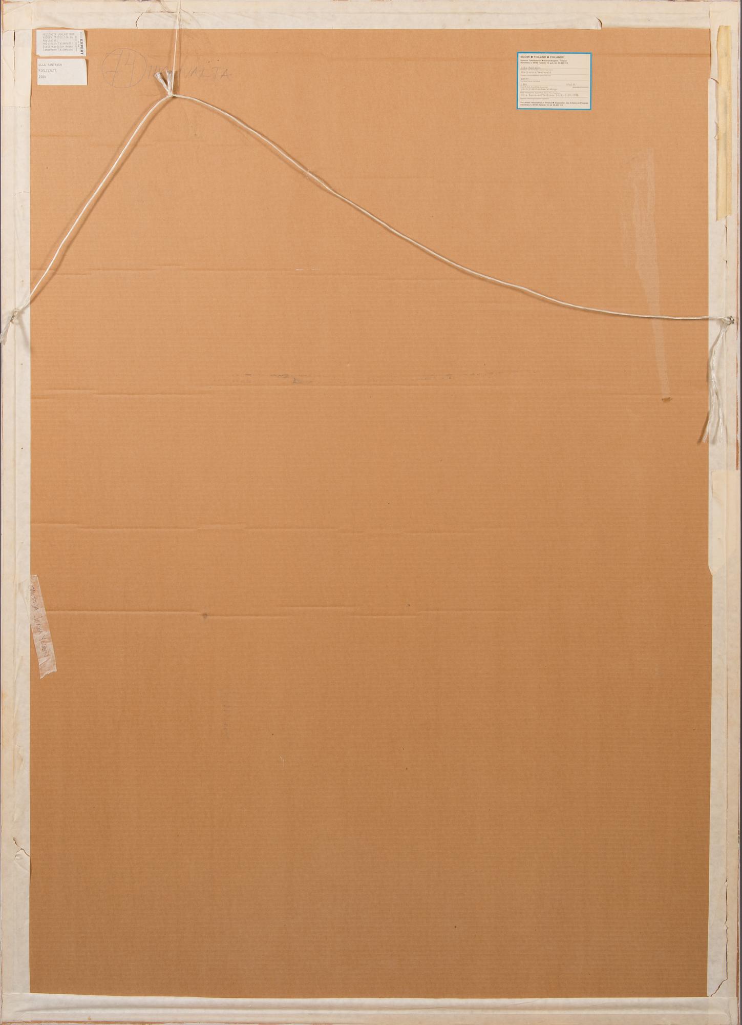 Ulla Rantanen, guassi, signeerattu.