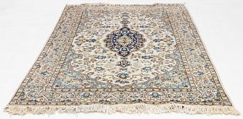 Rug, Nain, part silk, approx. 245 x 150 cm.