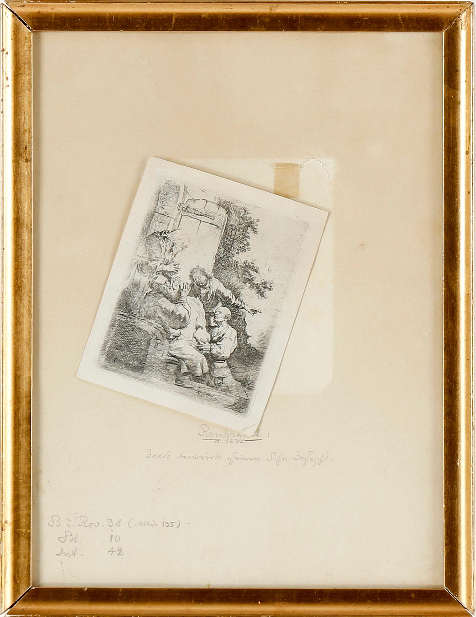 PARTI ÄLDRE GRAVYRER, 4 st, etsningar, bl.a  Adriaen van Ostade, 1600-1800-tal.