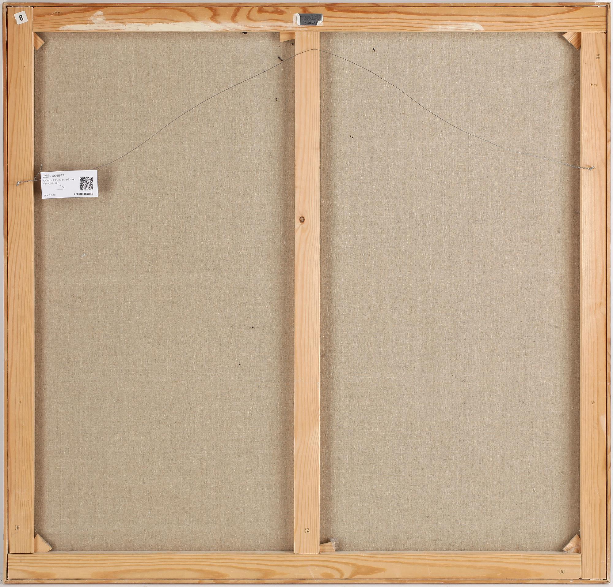 CAMILLA PYK, olja på duk, signerad.