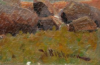 VIKTOR NIKKANEN, öljy kankaalle, sign.