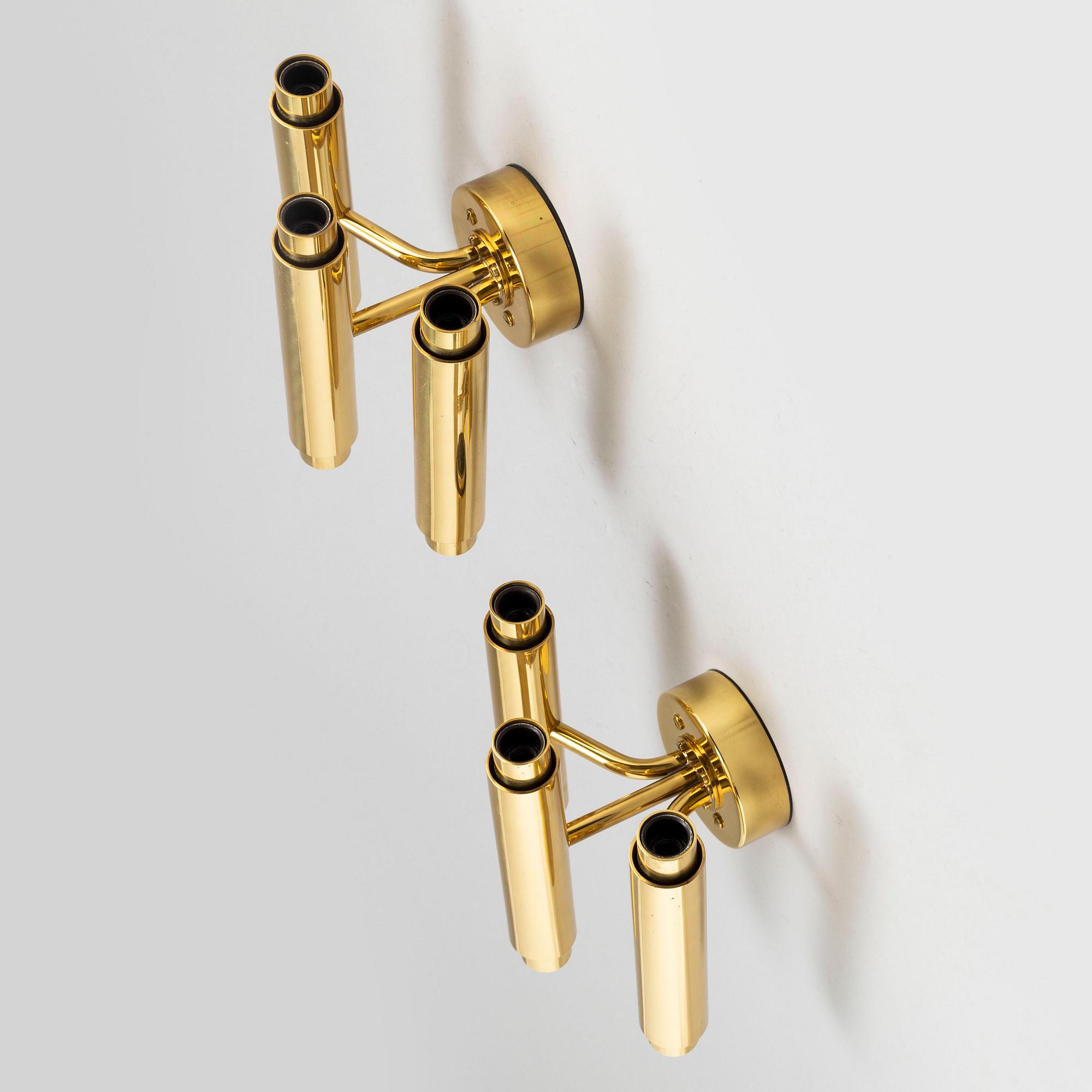 HANS-AGNE JAKOBSSON, vägglampor, ett par, "Prelaten", designade 1989.