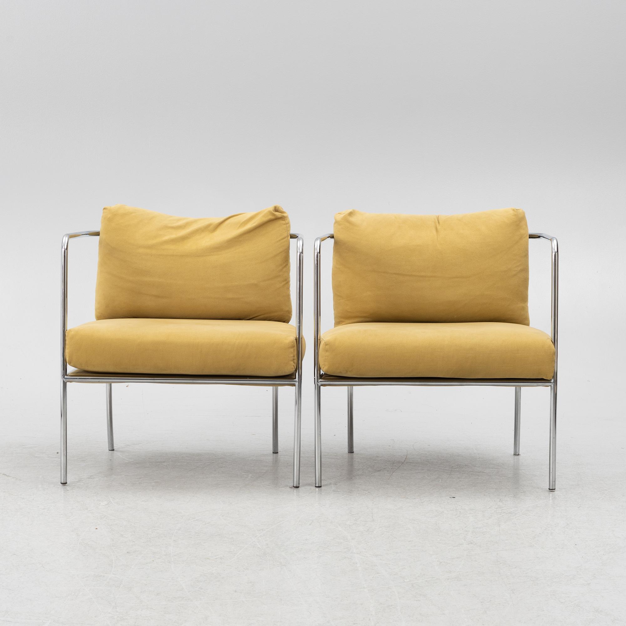 Piero Lissoni, fåtöljer, ett par, "Café", Living Divani, Italien.