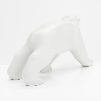 Skulptur, isbjörn, keramik, Arabia, 1960-tal.