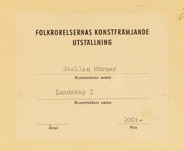 Stellan Mörner, "Landskap I".