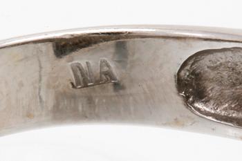 Ring 18K whitegold briliant and bguette-cut diamonds approx 1,20 ct in total.