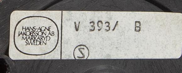 HANS-AGNE JAKOBSSON, a pair of wall lights, Markaryd, second half of the 20th century.