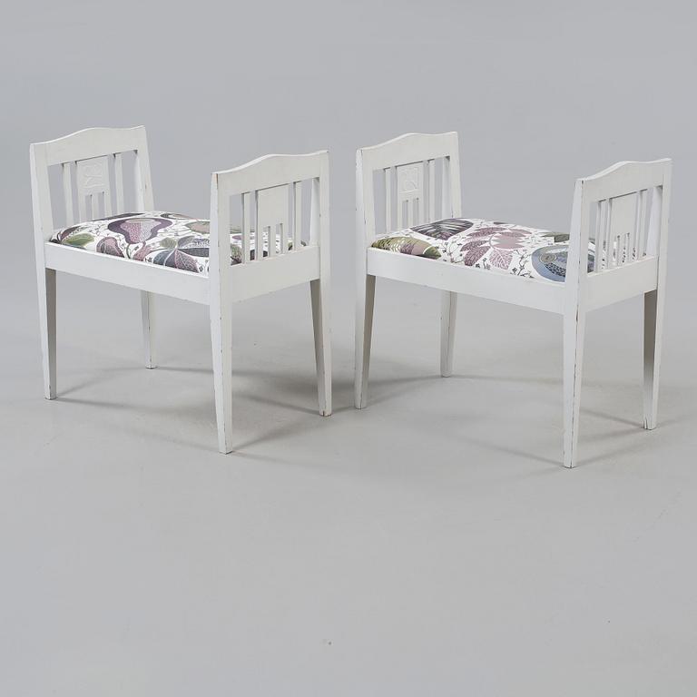 BANKETTER, ett par, jugend, 1900-talets början.