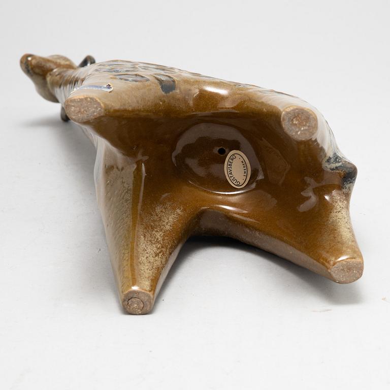 A soneware figurine, giraff, by Lisa Larson, from the series 'Stora Zoo', Gustavsberg.