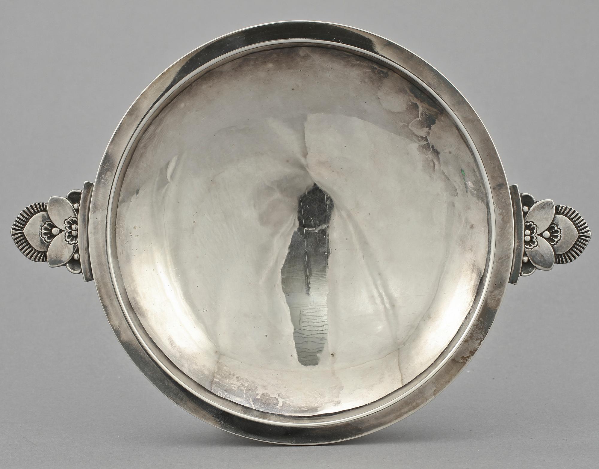 SKÅLFAT, silver, "Cactus", Gundorph Albertus, Georg Jensen, Köpenhamn 1945-1977, vikt 229 g.