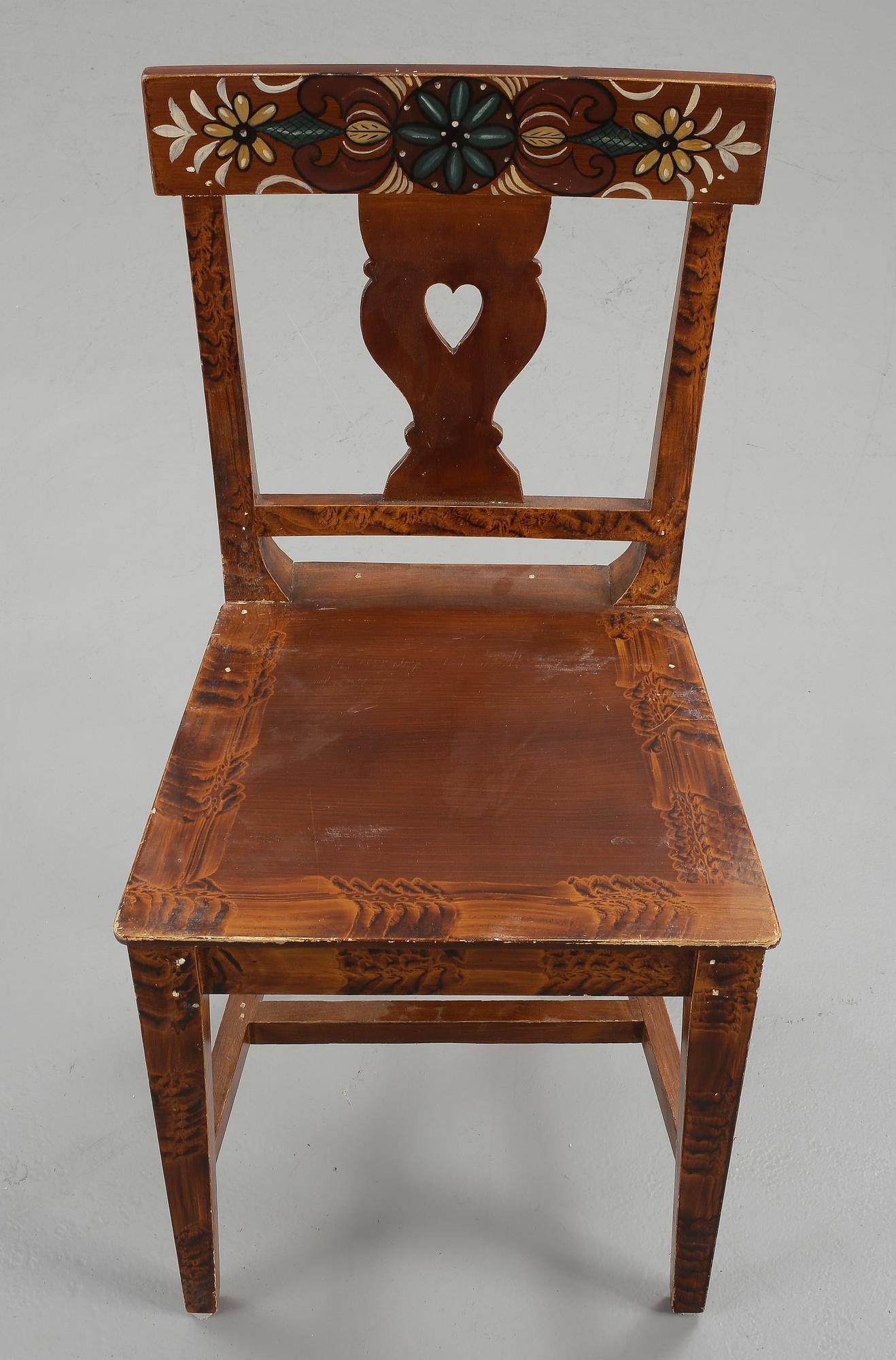 STOLAR, 6 st, allmoge stil, 1900-talets mitt.