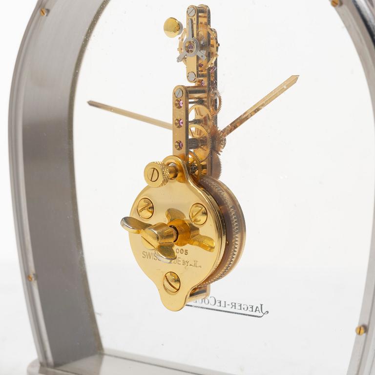 Jeager Lecoultre, a stirrup table clock, Switzerland, mid 20th century.