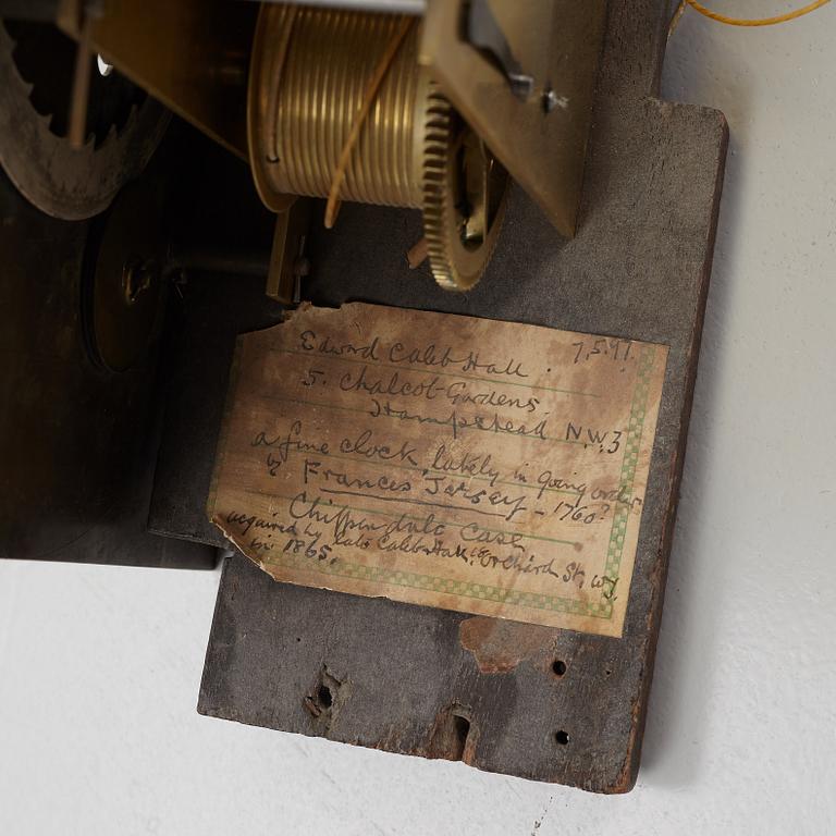 A Georgian longcase clock, around 1800, the dial signed Francis Jersey.