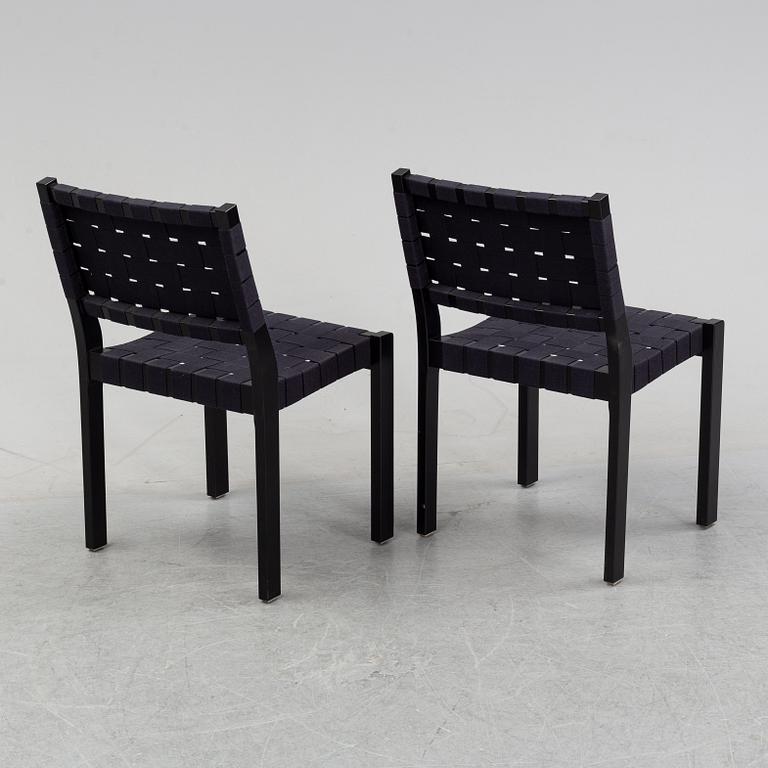 Alvar Aalto, stolar, ett par, modell "611", Artek.
