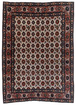 384. An antique Veramin carpet, West Persia, 380 x 271 cm.