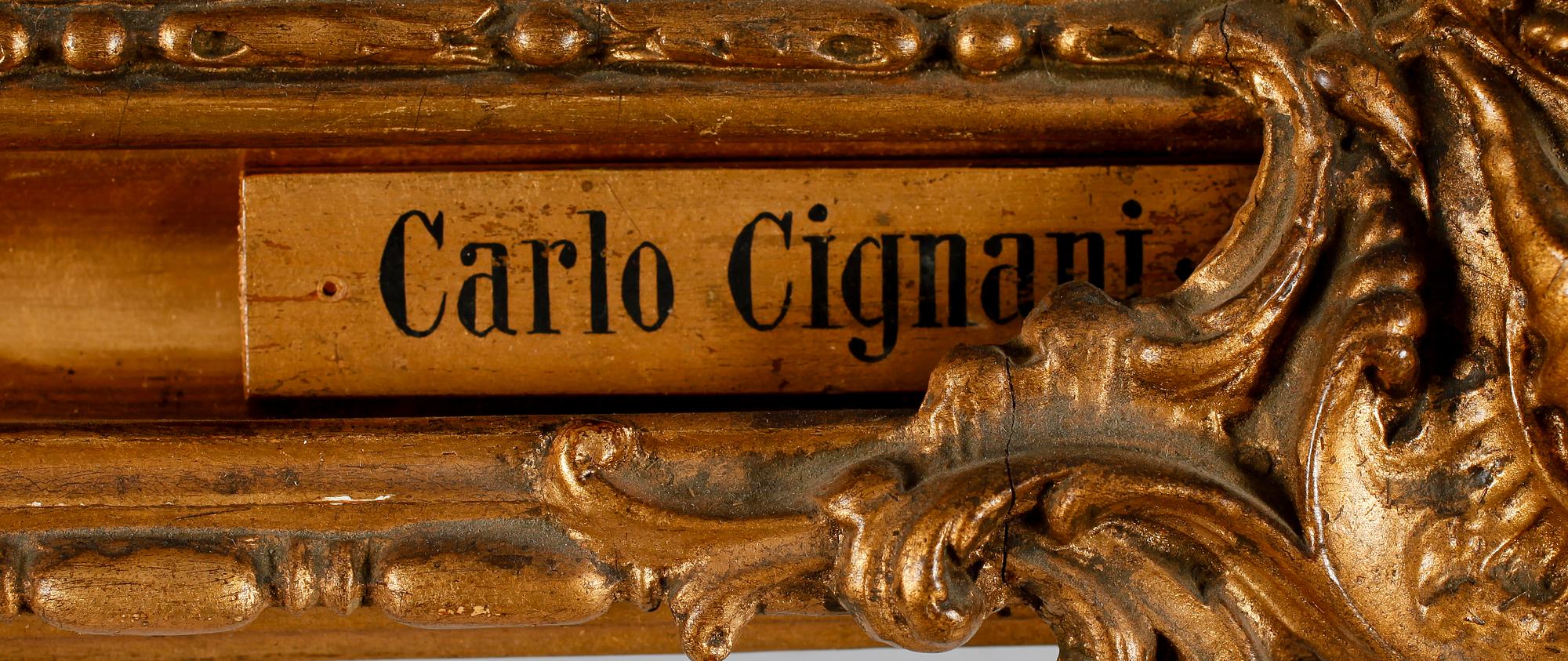 CARLO CIGNANI, efter, olja på duk, sannolikt 1800-tal.