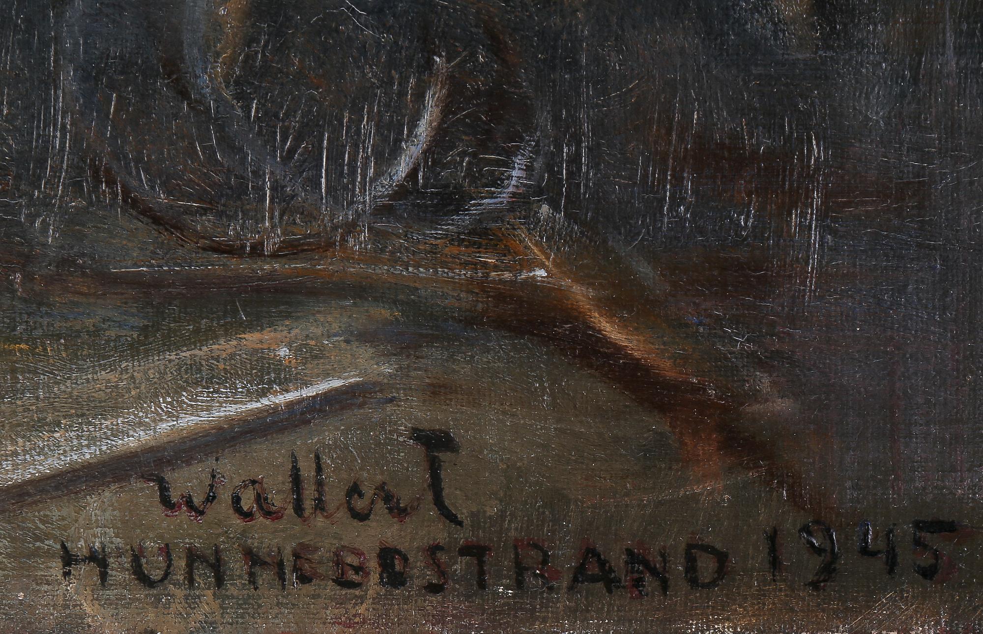 AXEL WALLERT, signerad samt daterad 1945.