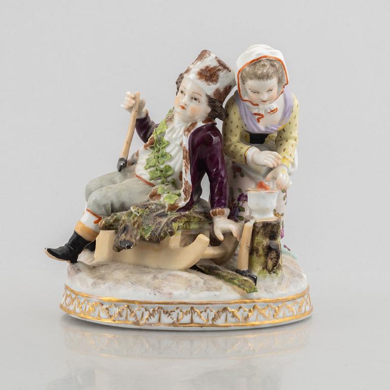 A porcelain figurine, Europa, second half of the 19th century.