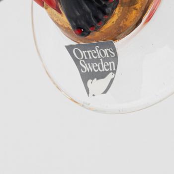 Gunnar Cyrén, snapsglas, 7 st, "Smådjälvar", Nobel, Orrefors.