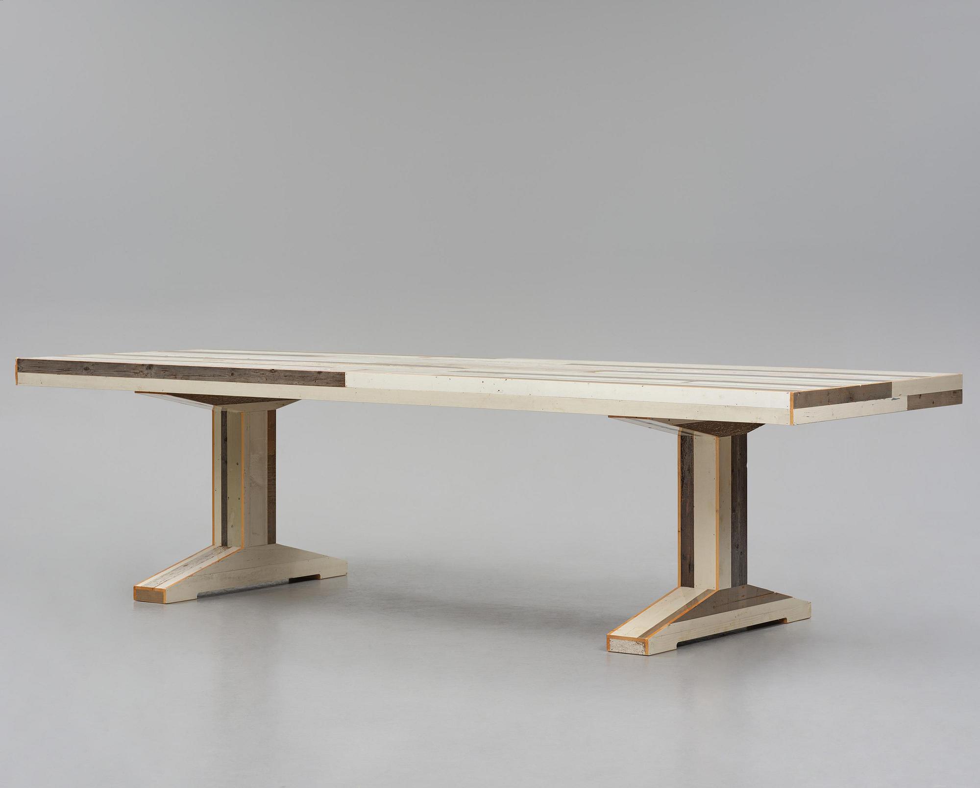 Piet Hein Eek, matbord, "Canteen Table in Scrapwood", Nederländerna, efter 2005.