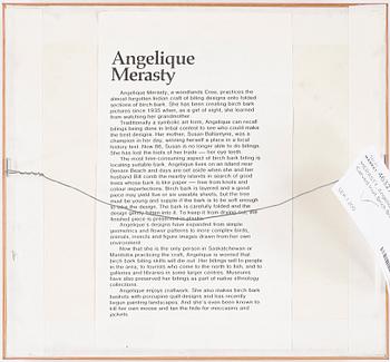 ANGELIQUE MERASTY, Brich Bark Biting.