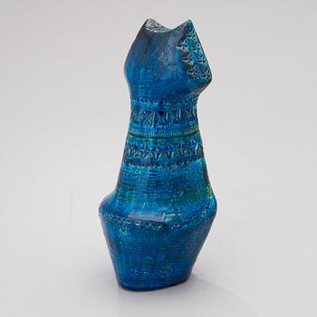 A ceramic Cat from the Rimini blu-series by Bitossi, Italy 1960s.