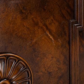 A birch bar cabinet, mid 20th Century.