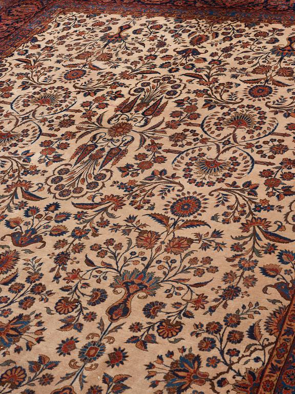 SEMI-ANTIQUE KASHAN SO CALLED DABIR. 670,5 x 339 cm.