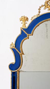 Spegel, tillskriven Burchard Precht ca 1720, Barock.