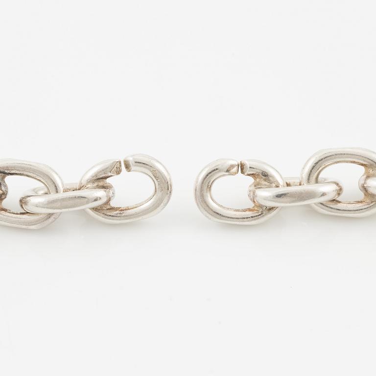 Collier, silver, ankarlänk, Danmark.