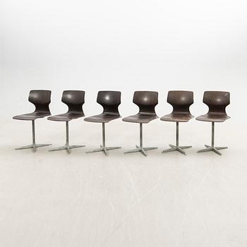 Stolar 6 st Pagholz Tyskland 1950/60-tal.