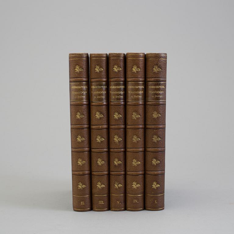 BOOKS, Ferdinand Gregorovius:
Wanderjahre in Italien. 1-5.