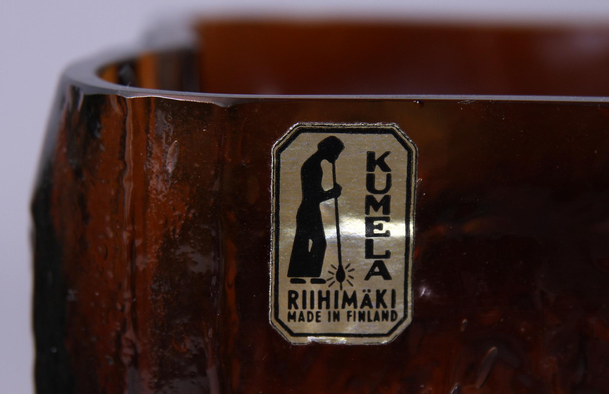 VASER, 2 st, glas,"Finlandia", Timo Sarpaneva, Iittala samt Kumela.