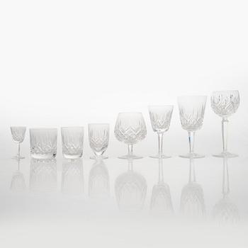 Glass set, crystal, Waterford 1960s/1970s.