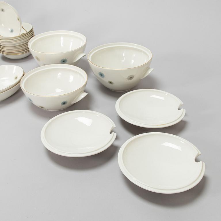 Raija Uosikkinen, ruoka-astiasto, "Jupiter", posliini, Arabia 1960-67.