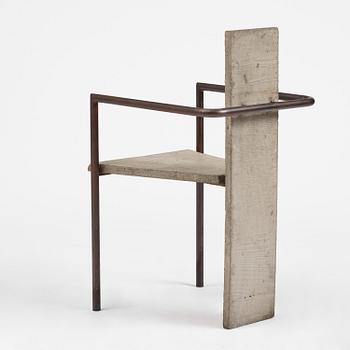 Jonas Bohlin, karmstol, "Concrete", ed. 86/100, Källemo, Värnamo, efter 1981.