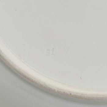 Meissen, four porcelain plates, 19th–20th century.