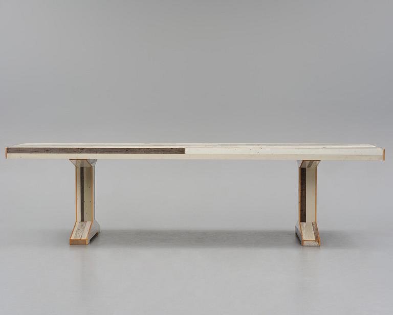 Piet Hein Eek, matbord, "Canteen Table in Scrapwood", Nederländerna, efter 2005.