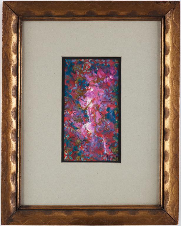 NELL WALDEN, gouche on paper, signed and dated -73.