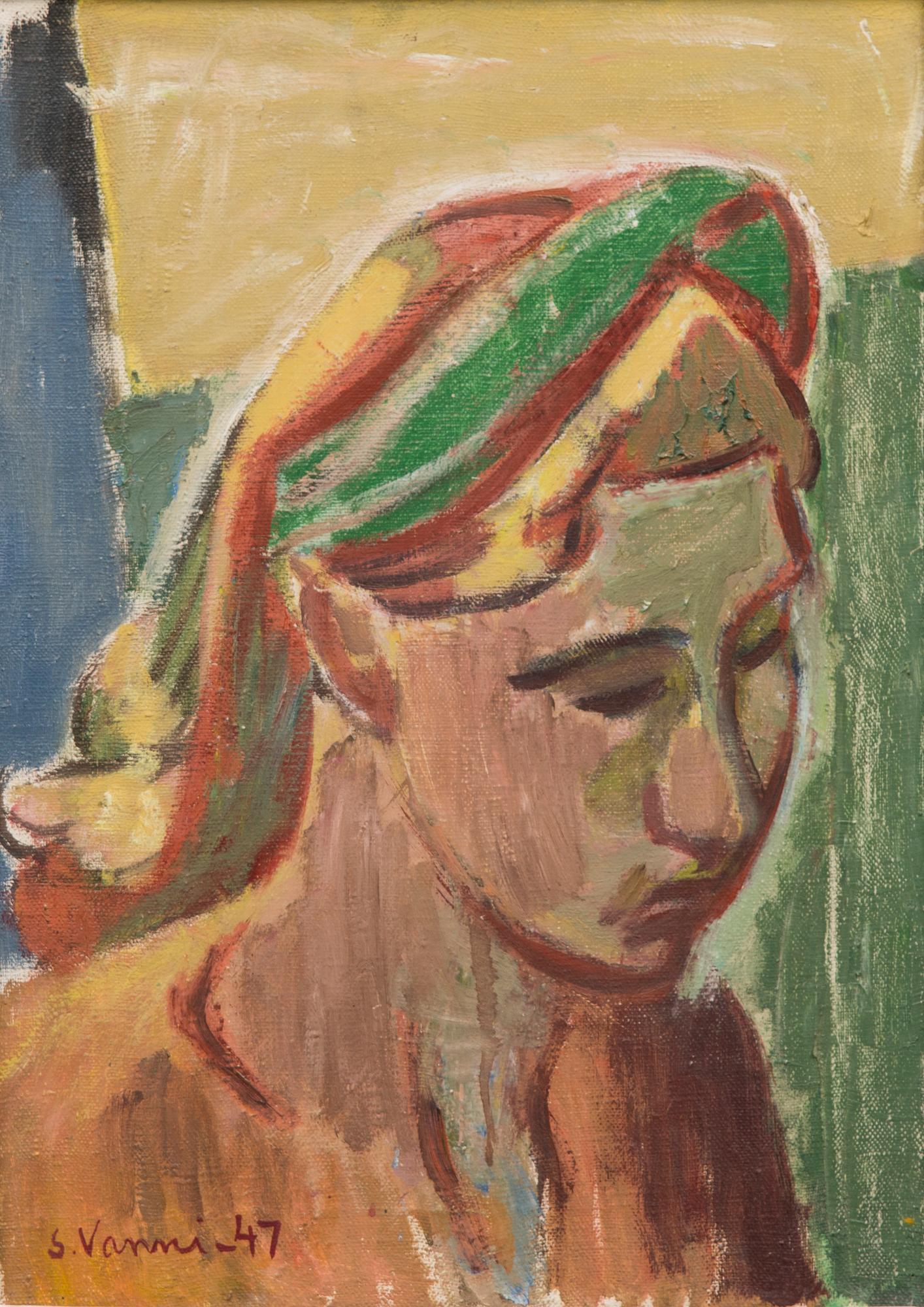 SAM VANNI, öljy kankaalle, signeerattu ja päivätty -47.