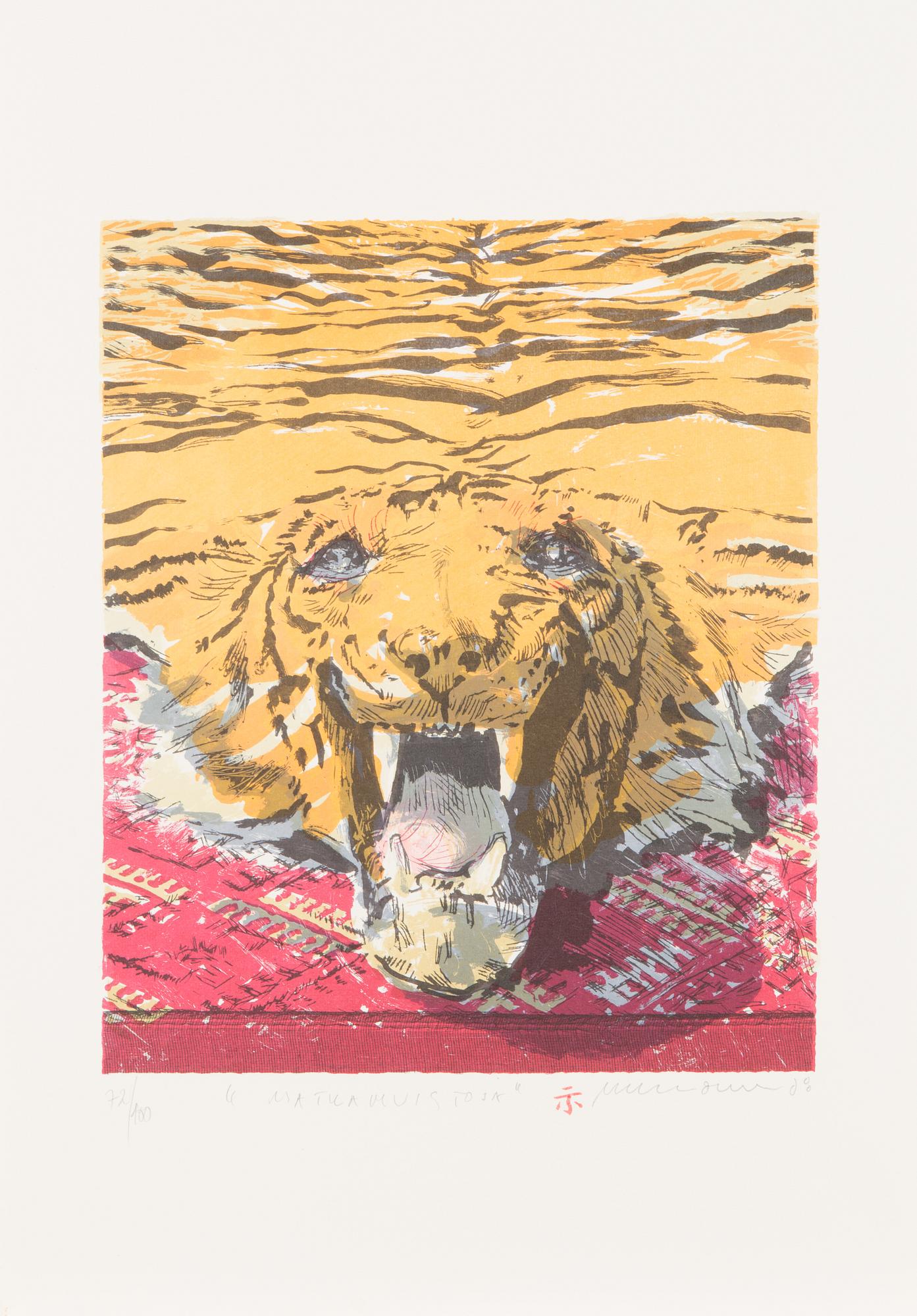 Portfolio of prints, 'Mannerheim', a set of five lithographs, signed and dated 2008, numbered 72/100.