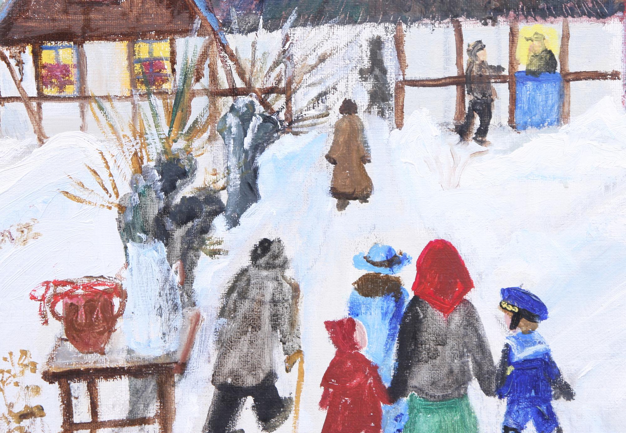 ALMA ÖHRSTRÖM, olja på pannå, sign o dat -85.