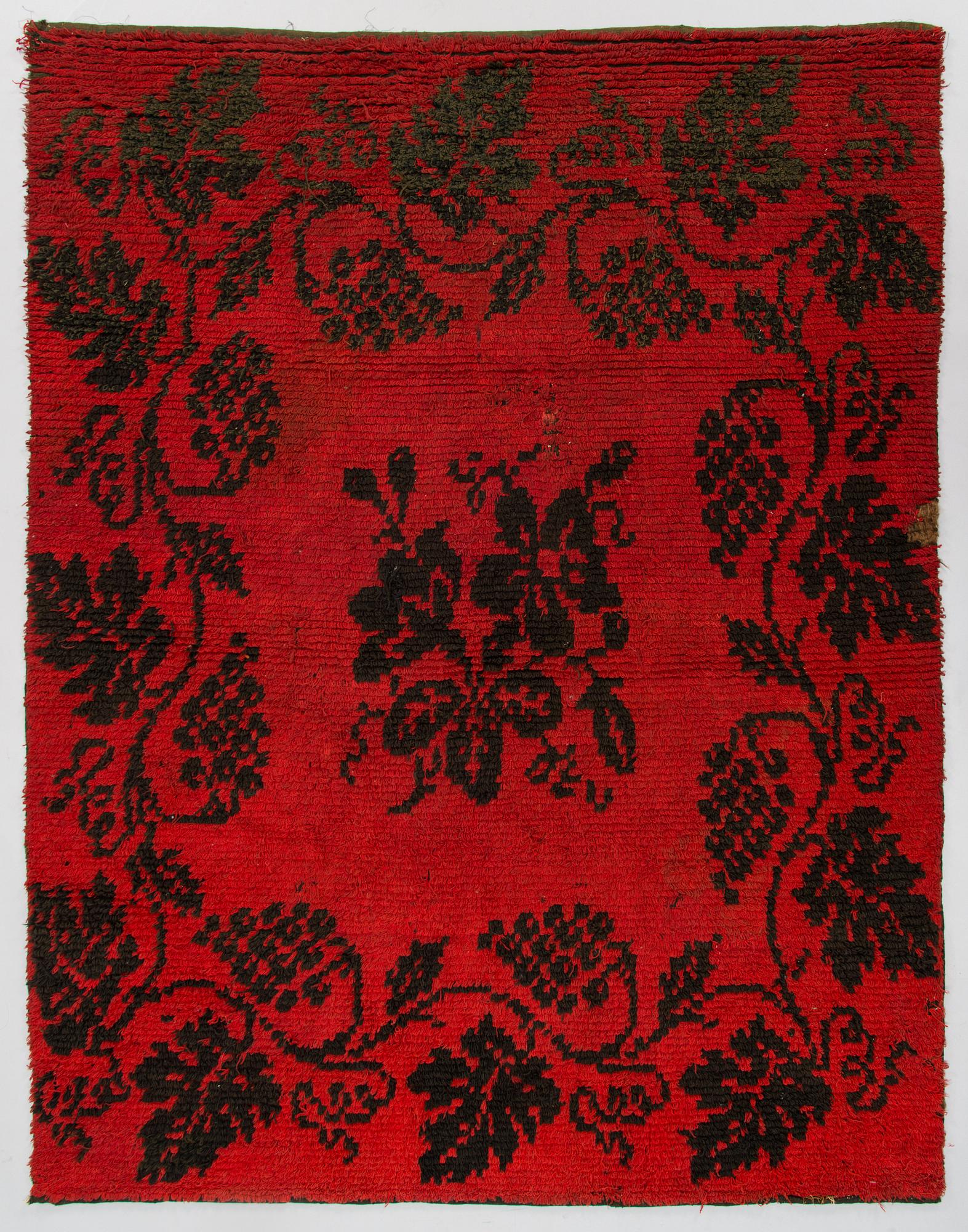 Ryijy, kansanomainen, Suomi 1800-luvun loppu. Noin 185 x 140 cm.