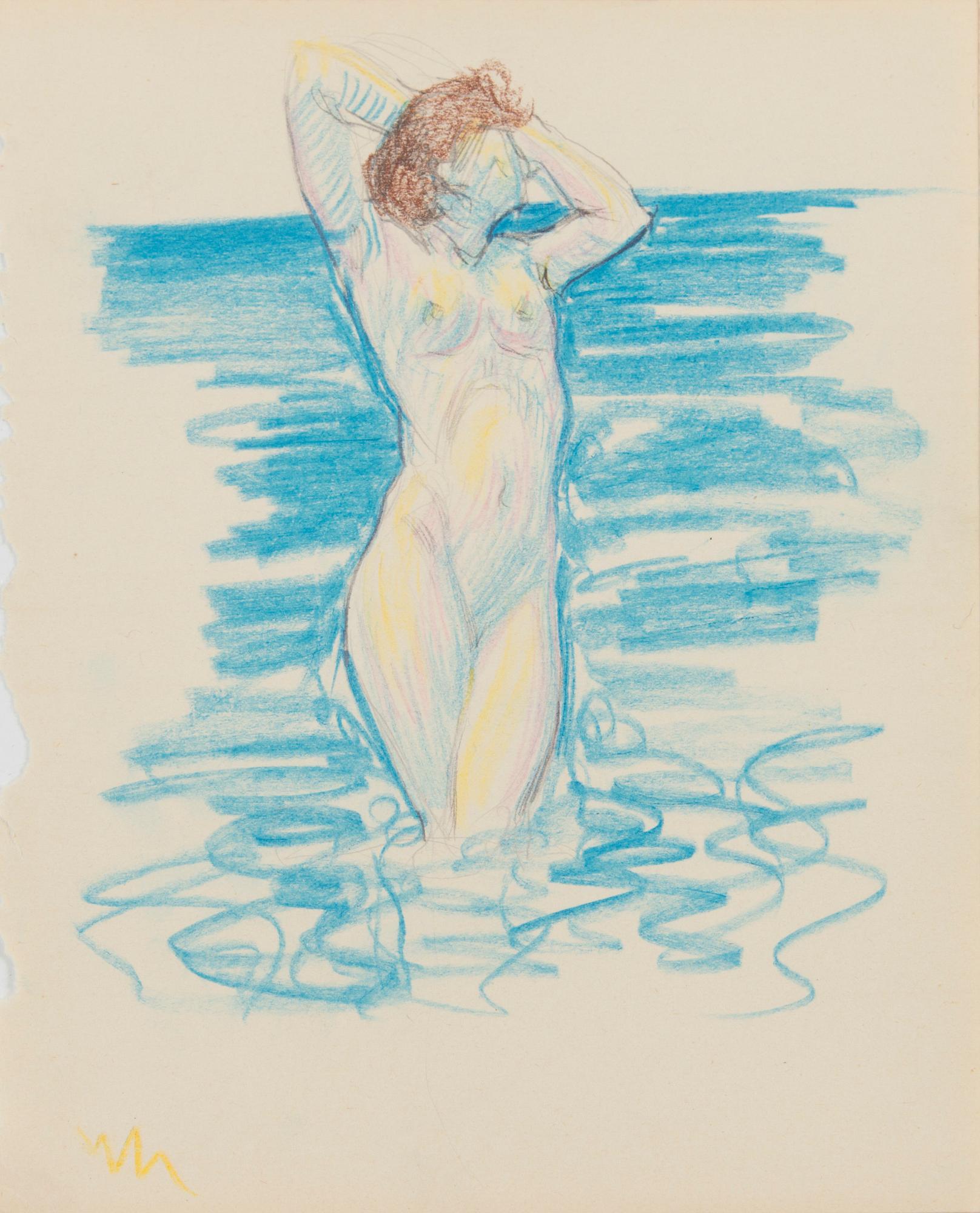 Santeri Salokivi, Ladies on the Beach, 3 pcs.