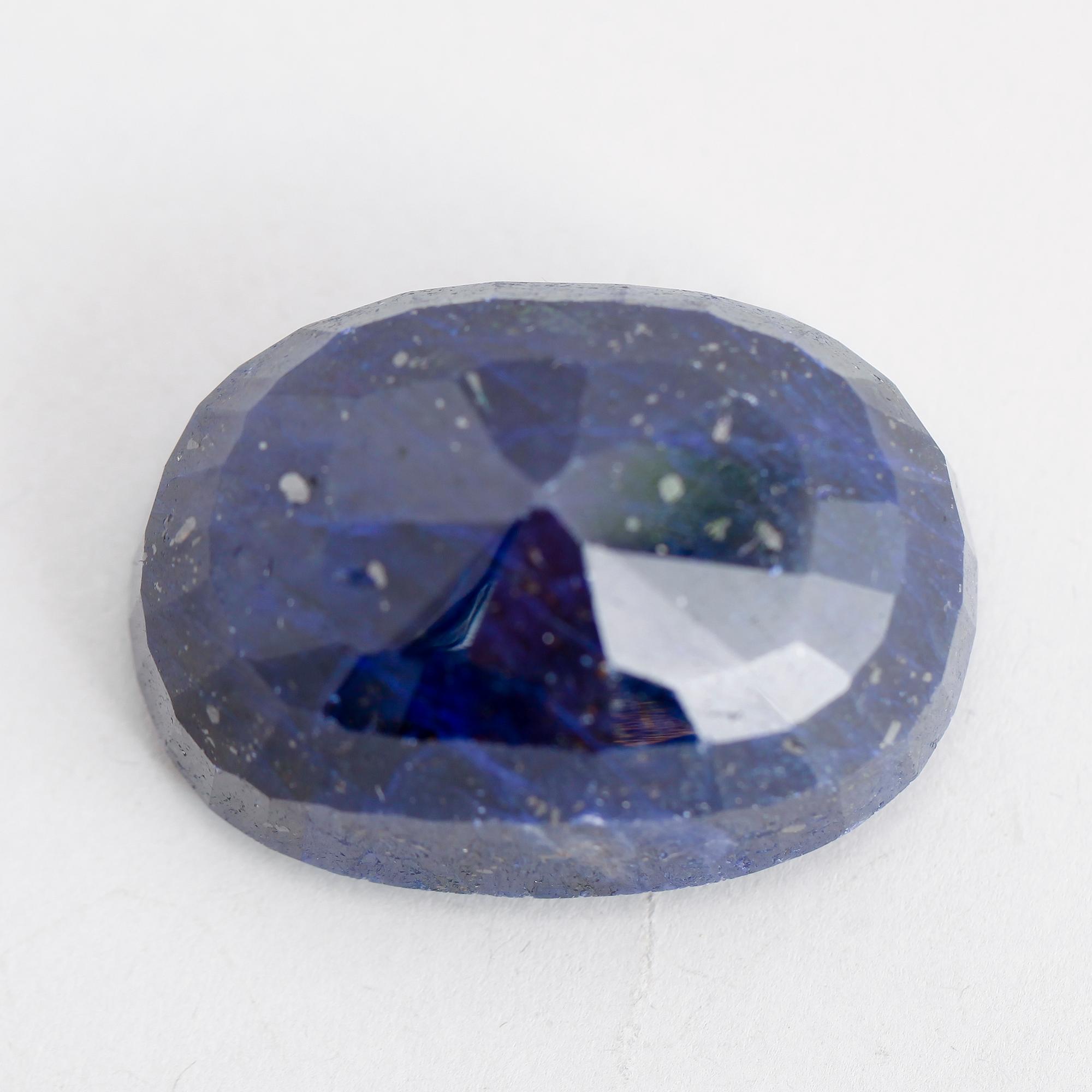SAFIR, blå, oval fasetterad, ca 312.60 ct.