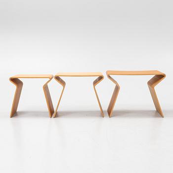 Grete Jalk, a 3-piece nesting table, Lange Production, 2008.