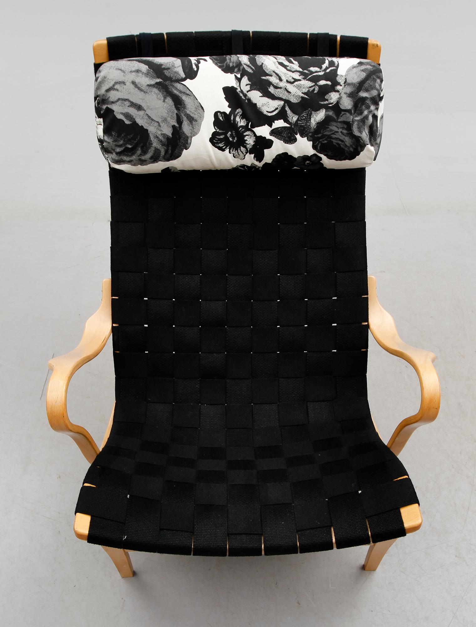 FÅTÖLJ, "Pernilla", Bruno Mathsson, DUX, 1900-talets andra hälft.